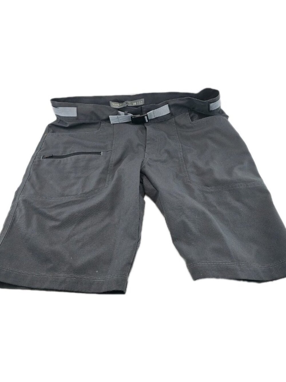 Icebreaker Merino Hike Chino Shorts Mens 36 Wool Blend Stretch Gray